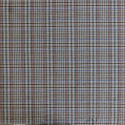 Костюмная ткань в бежевых тонах в клетку