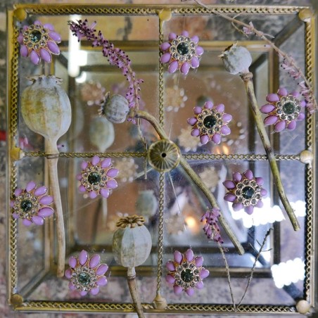 Пуговицы на ножке со стразами