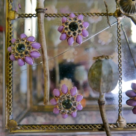 Пуговицы на ножке со стразами