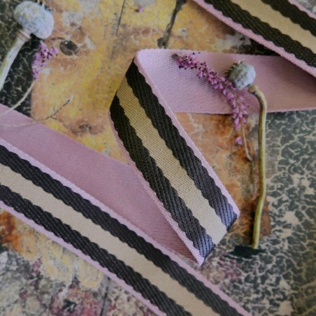 Тесьма сумочная плотная полосатая