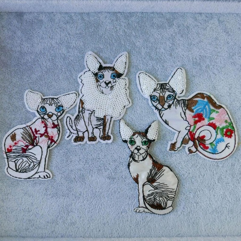 Нашивки текстильные на одежду пайетками