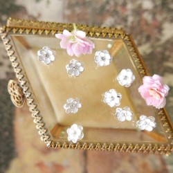 Пуговицы блузочная цветочки