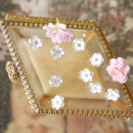 Пуговицы блузочная цветочки