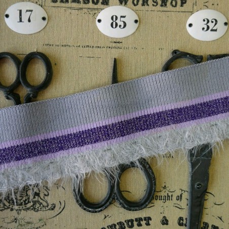 Подвязы трикотажные с пушистым краем для плотных тканей