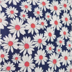 Ткань хлопок с принтом ромашки