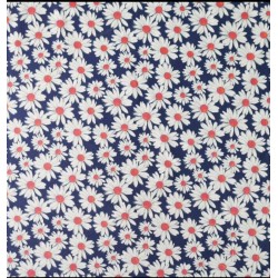 Ткань хлопок с принтом ромашки