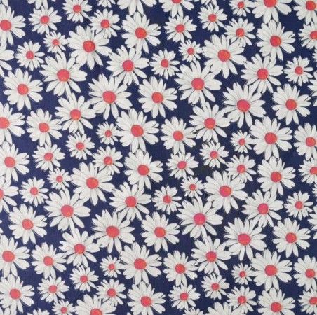 Ткань хлопок с принтом ромашки