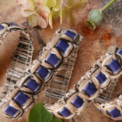 Тесьма отделочная с бархатной лентой