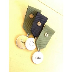 Броши медали металические на репсовой ленте