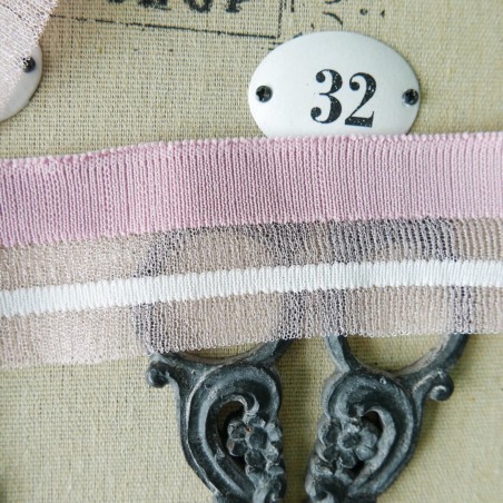 Подвязы трикотажные с прозрачными полосками