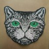 Нашивка с пайетками кошка