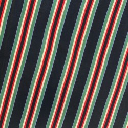 Ткань шелк натуральный черный в полоску