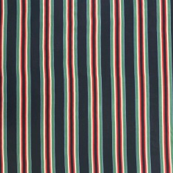 Ткань шелк натуральный черный в полоску