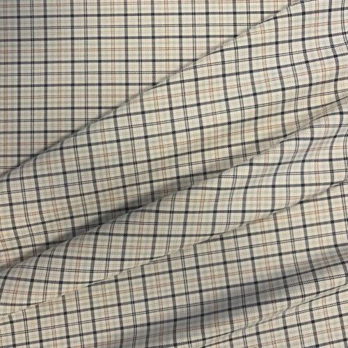 Ткань костюмная в клетку без эластана