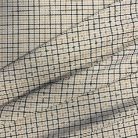 Ткань костюмная в клетку без эластана