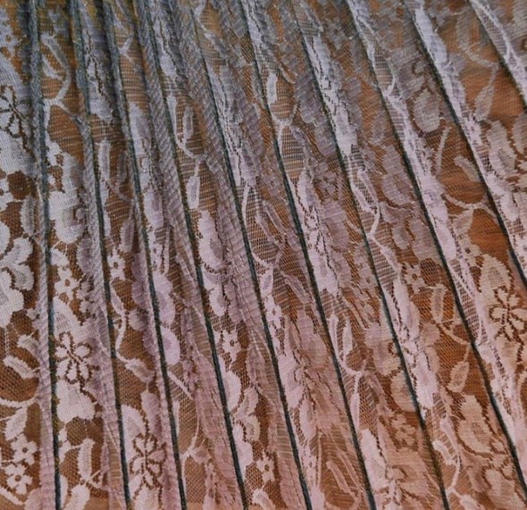 Кружевное гофрированное полотно для юбки