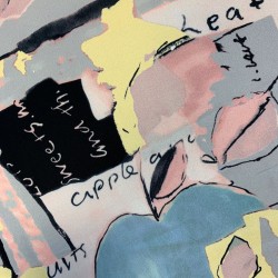 Ткань креп с оригинальным принтом