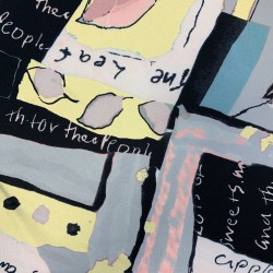 Ткань креп с оригинальным принтом