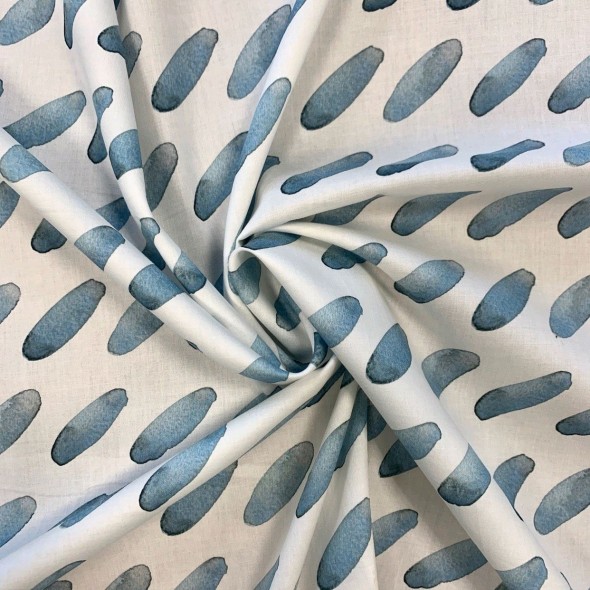 Ткань хлопок с акварельным принтом