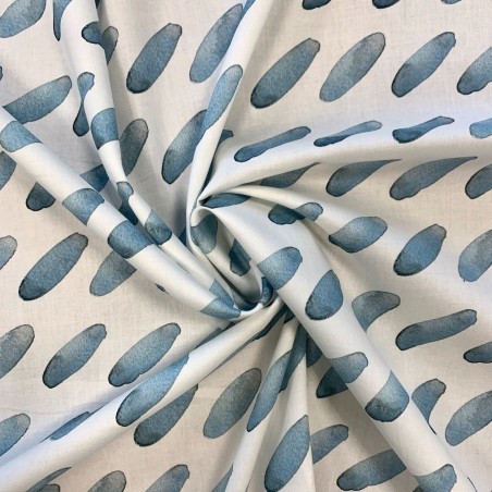 Ткань хлопок с акварельным принтом