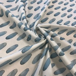 Ткань хлопок с акварельным принтом