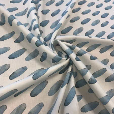 Ткань хлопок с акварельным принтом