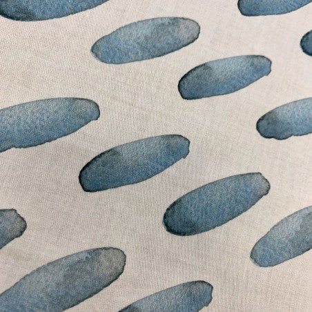 Ткань хлопок с акварельным принтом