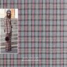 Ткань костюмная в клетку с шерстью в составе