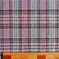 Ткань костюмная в клетку с шерстью в составе