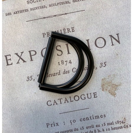 Полукольцо металлическое двойное чёрное