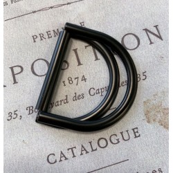 Полукольцо металлическое двойное чёрное