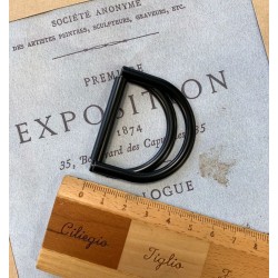 Полукольцо металлическое двойное чёрное