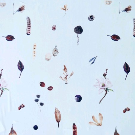 Ткань креп белый плательный