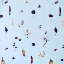 Ткань креп белый плательный