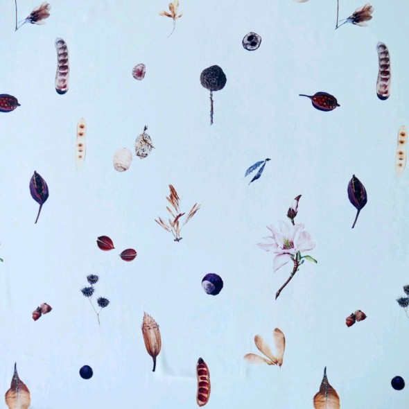 Ткань креп белый плательный