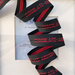 Лента репсовая с текстом