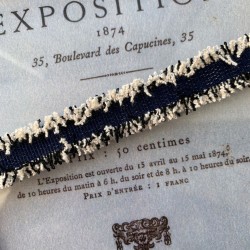 Тесьма джинсовая с бахромой по обоим краям