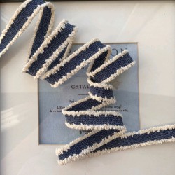 Тесьма для одежды джинсовая с бахромой