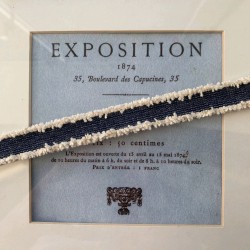 Тесьма для одежды джинсовая с бахромой