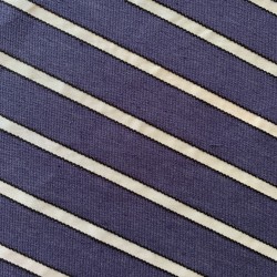 Летний полосатый деним в горизонтальную полупрозрачную полоску из органзы