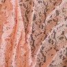 Ткань кружево персиково-розовое с фестонным краем