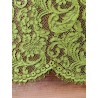 Кружево купонное насыщенного салатового оттенка