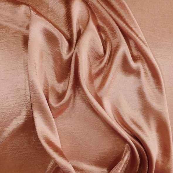 Ткань атласная розово-коралловая