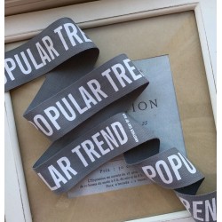 Тесьма мягкая репсовая с принтом