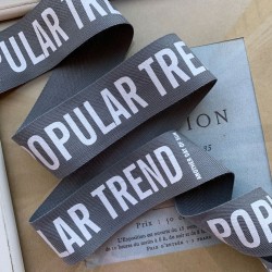 Тесьма мягкая репсовая с принтом