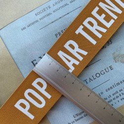 Тесьма мягкая репсовая с принтом