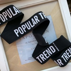 Тесьма мягкая репсовая с принтом