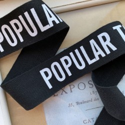 Тесьма мягкая репсовая с принтом