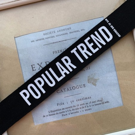 Тесьма мягкая репсовая с принтом