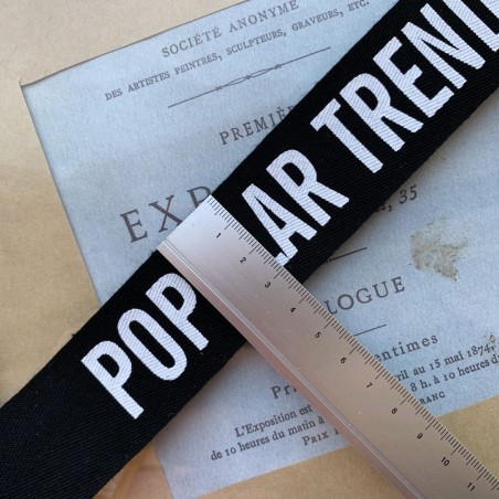 Тесьма мягкая репсовая с принтом